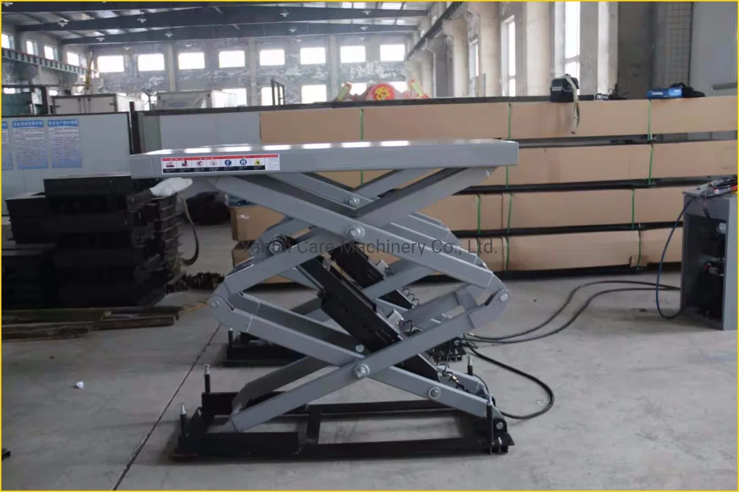 Ce Certified 3t Flush Mounted Inground Scissor Car Lift System