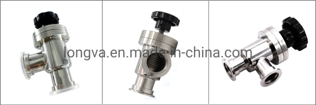 Gdq Bellows Isolation Flapper Valve Kf CF Pneumatic High Vacuum Angle Valve